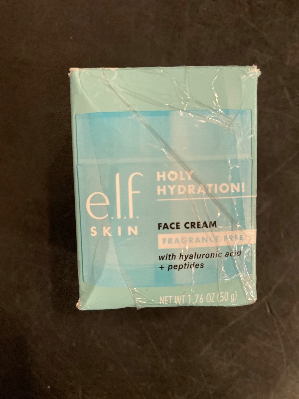 Photo 1 of e.l.f. SKIN Holy Hydration! Face Cream, Fragrance Free, Smooth, Non-Greasy, Lightweight, Nourishing, Moisturises, Softens, Absorbs Quickly, Suitable For All Skin Types