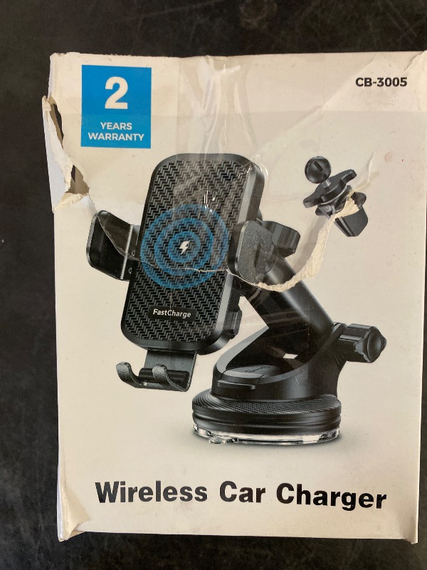 Photo 1 of CHGeek Wireless Car Charger with Phone Holder Mount, 15W Fast Charging Auto Clamping Phone Holders for You Car Windshield Dashboard Air Vent Accessories for iPhone, Samsung Galaxy, Google, etc