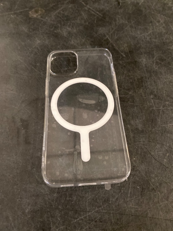 Photo 1 of Sinjimoru for iPhone 15 Case, Compatible with MagSafe, Anti-Yellowing UV Coating, PC & TPU Clear Shockproof Design 1000G Strong Magnet M-Airclo Basic