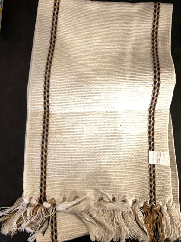 Photo 1 of Boho Table Runner 90 Inches Long - Braided & Striped Dining Room Table Runner Linen with Handmade Tassels, Durable & Washable for Modern Farmhouse Dining Table Centerpiece Décor (33x182)