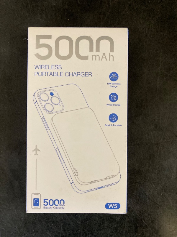 Photo 1 of 2025 Magnetic Power Bank for iPhone,5000mAh Magsafe Battery Pack with 20w Fast Charging,Slim Magsafe Power Bank USB C in&Out,with LED Display,Wireless Portable Charger for iPhone 16/15/14/13/12 Series