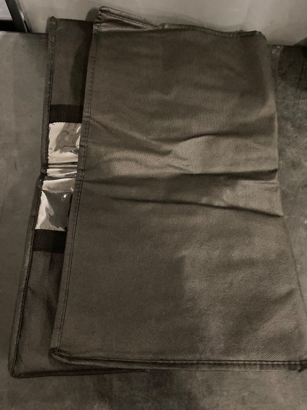 Photo 1 of 3XL Insulated Cooler Bag and Food Warmer for Delivery & Grocery Shopping with Zippered Top, Black (1 Pack)