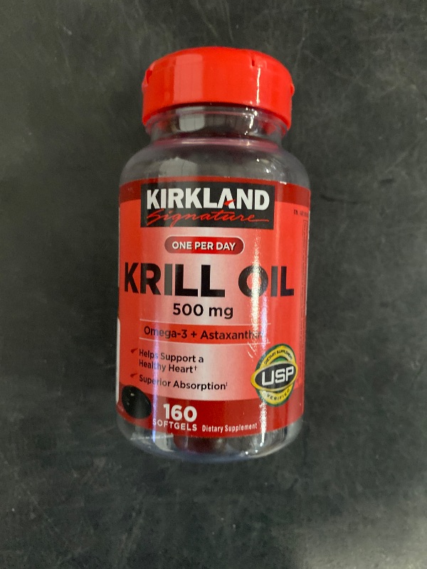 Photo 1 of Kirkland Signature Krill Oil 500 mg., 160 Softgels