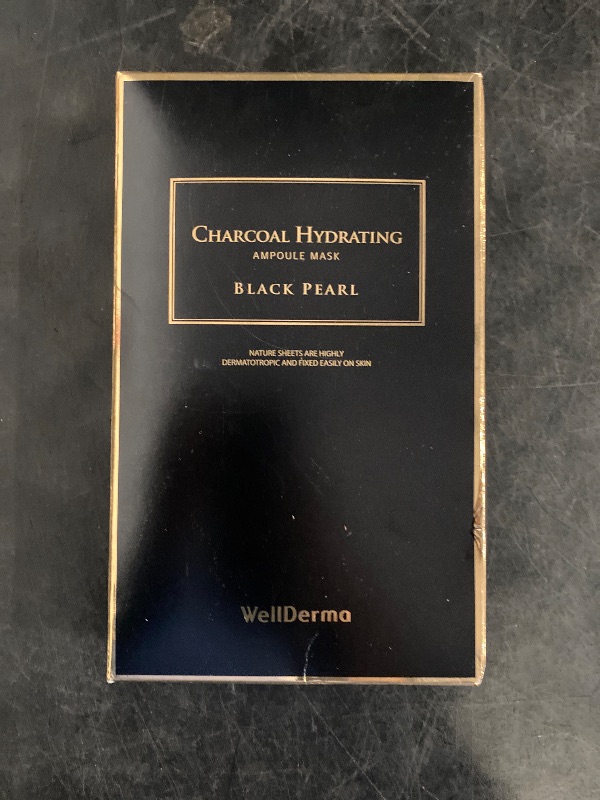 Photo 1 of WellDerma - Black Pearl Charcoal Hydrating Ampoule Mask Set