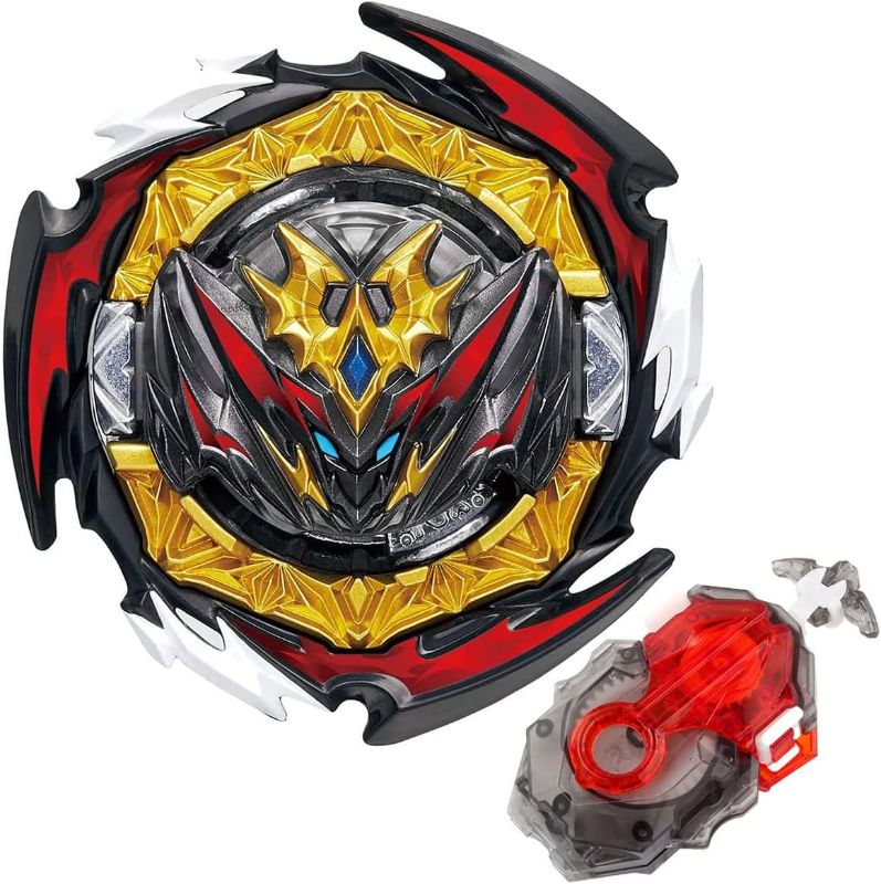 Photo 1 of Konikiwa Battling String Bey Launcher Set, Dynamite Belial Top Burst Launcher, Compatible with All Bey Burst Series - Gray