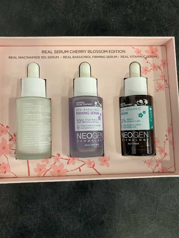 Photo 1 of Neogen Dermalogy Real Serum Collection - Niacinamide, Vitamin C, Retinol, Bakuchiol, Panthenol, Peptide to combat acne, pigmentation, wrinkles, dry skin, dullness - Korean Skin Care