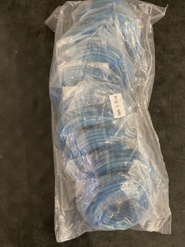 Photo 1 of 10 Pack Cat6 Ethernet Cable 15 ft Cat 6 Network Cable with RJ45 Connectors 10Gbps Computer LAN Patch Cord Router Ethernet Cord - Blue
