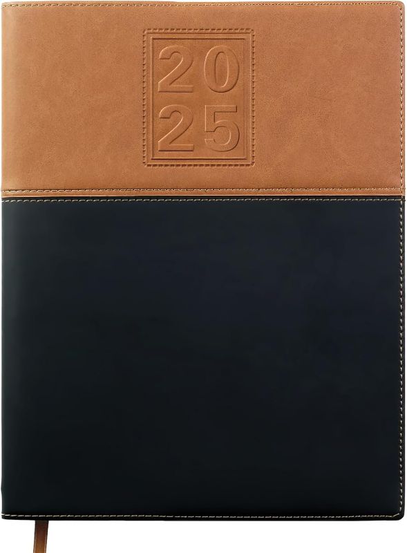 Photo 1 of 2025 Planner Calendar, 8"x10" : Includes 14 Months (November 2024 - December 2025) / 2025 Weekly Planner/Weekly Agenda/Monthly Calendar Organizer (Brown/Black)