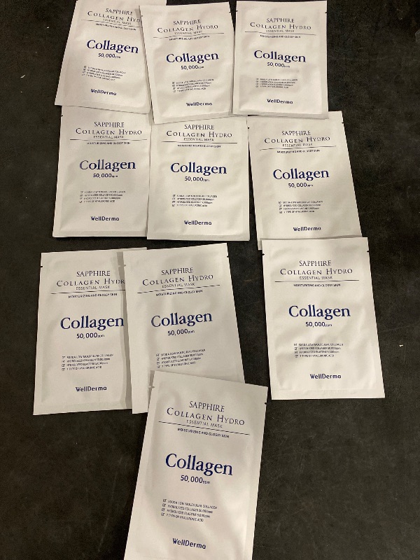 Photo 1 of WELLDERMA Sapphire Collagen Hydro Essential Mask 10 Sheets Skin Soothing Calming