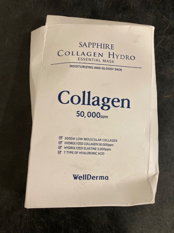 Photo 1 of WELLDERMA Sapphire Collagen Hydro Essential Mask 10 Sheets Skin Soothing Calming