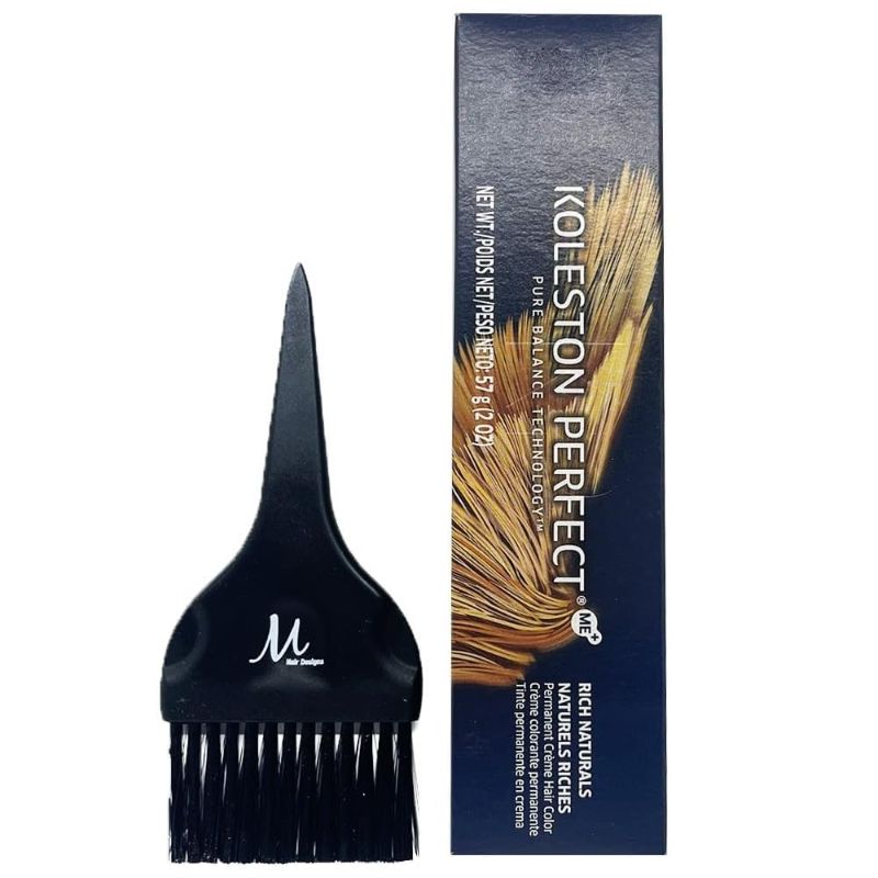 Photo 1 of Koleston Perfect 7/17 Medium Blonde/Ash Brown Permanent Hair Color 2 Ounce and M Hair Designs Tint Brush (Bundle)