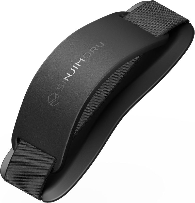 Photo 1 of Sinjimoru Phone Grip with Silicone Band – Comfortable One-Hand Holder & Kickstand for Smartphones, Tablets, and eReaders for iPhone, Android, and Kindle Sinji Grip Silicone Black