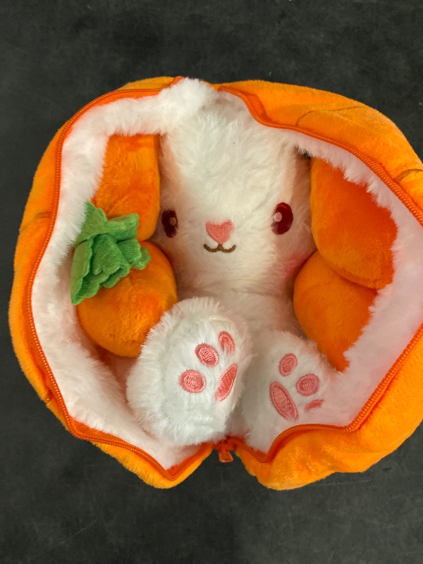Photo 1 of Bunny Plushie Reversible Toy,Easter Cute Toy for Kids,Cuddle Strawberry Plushies Gifts