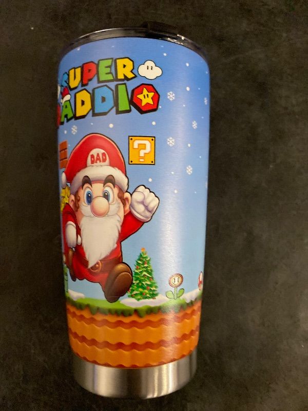 Photo 1 of 34HD Father Day Gifts, Daddio Tumbler with Lid 20 oz Stainless Steel, Dad Coffee Mug, Gamer Dad Present, Daddy Birthday Gifts from Daughter, Son, Wife
