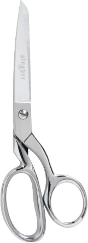 Photo 1 of Gingher Dressmaker's Fabric Scissors, 8" Stainless Steel Shears, Sharp Knife Edge Steel Sewing Shears with Protective Sheath for Fabric Cutting and Tailoring