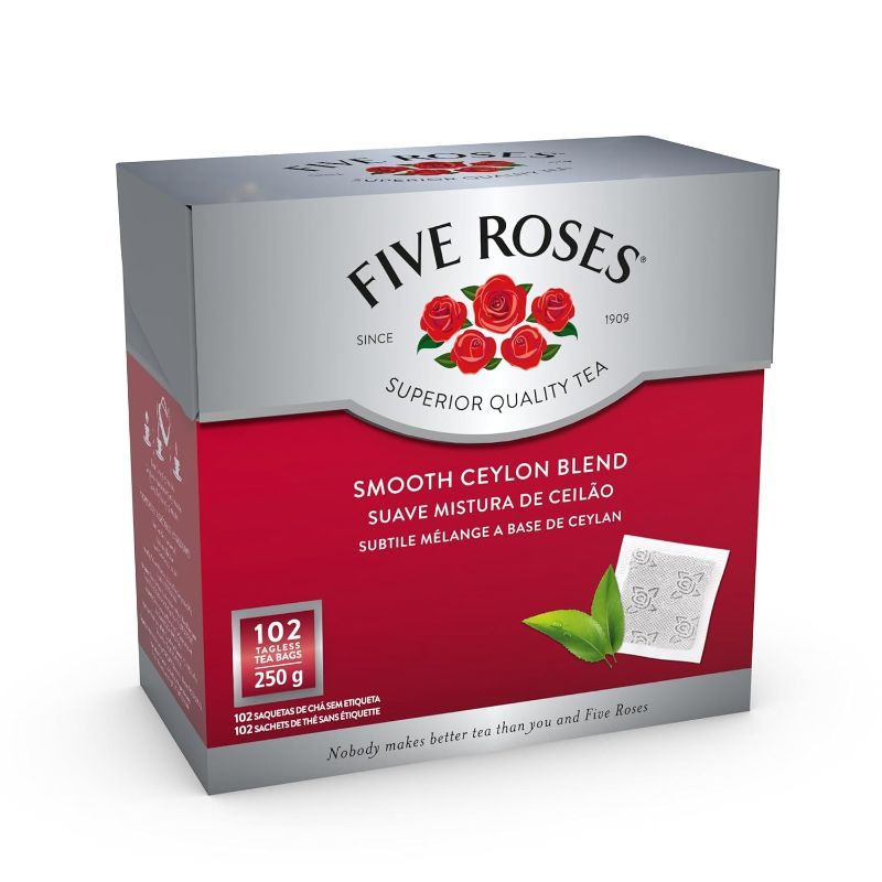 Photo 1 of Five Roses Ceylon - 102 Tagless Teabags, (Pack of 1)