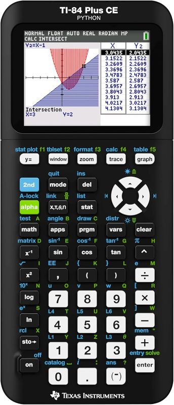 Photo 1 of Texas Instruments TI-84 Plus CE Color Graphing Calculator, Black