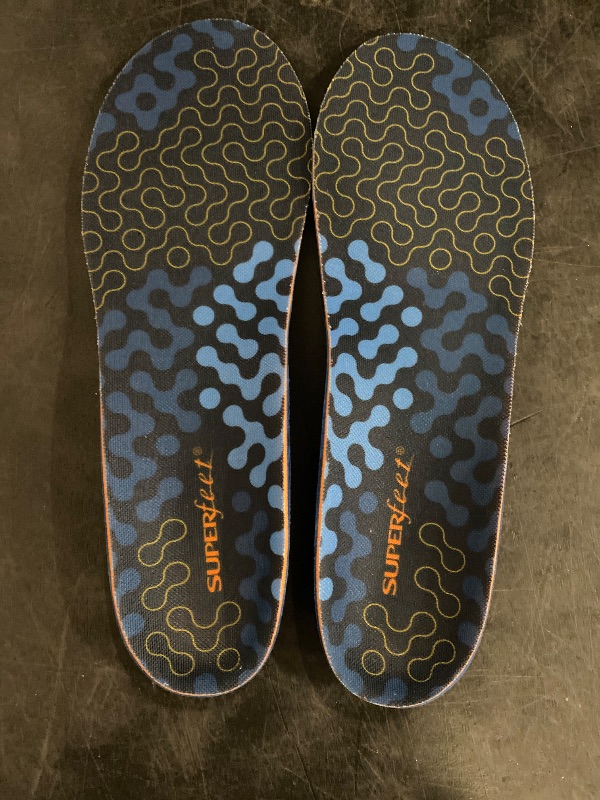 Photo 1 of Superfeet Run Cushion Medium Arch Insole - Riviera - 9.5-11 Men / 10.5-12 Women