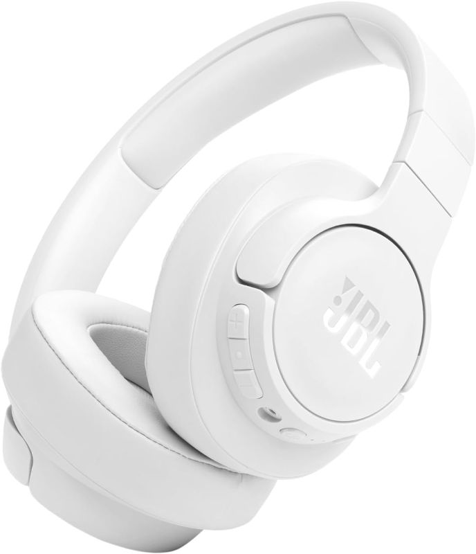 Photo 1 of JBL Tune 770NC - Adaptive Noise Cancelling with Smart Ambient Wireless Over-Ear Headphones, Bluetooth 5.3, Up to 70H Battery Life with Speed Charge, Lightweight, Comfortable & Foldable Design (White)