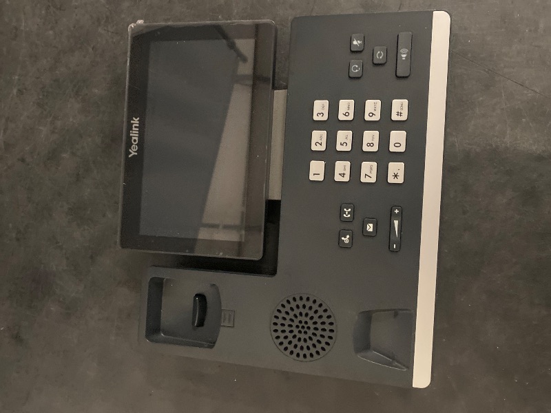 Photo 1 of Yealink T57W IP Phone, 16 VoIP Accounts. 7-Inch Adjustable Color Touch Screen. USB 2.0, 802.11ac Wi-Fi, Dual-Port Gigabit Ethernet, 802.3af PoE, Power Adapter Not Included (SIP-T57W)