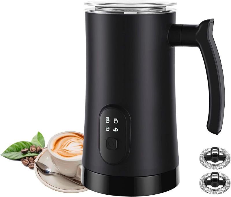 Photo 1 of Milk Frother, 4 in 1 Electric Milk Steamer,11.8oz/350ml Automatic Warm and Cold Foam frother for Coffee, Latte, Macchiato, Cappuccino, Hot Chocolate