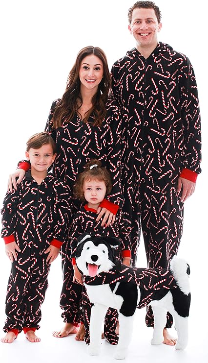 Photo 1 of XXL #followme Matching Adult Onesie for Family, Couples, Dog - Candy Cane