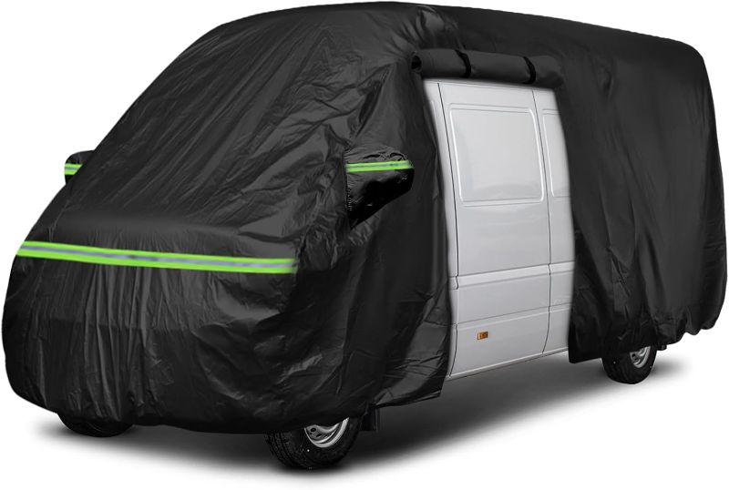 Photo 1 of Waterproof Class B RV High Top Van Cover for up to 22.8ft (274.5 inch) 2002-2023 LWB Sprinter Van, Minibus, Travel Trailer Camper Cover, Windproof Side-Straps Anti-UV Water-Resistance