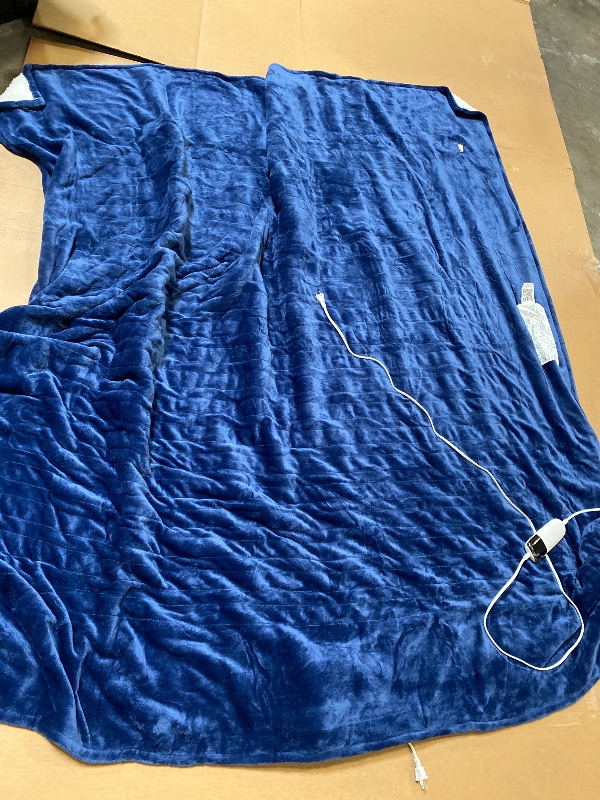 Photo 1 of Heated Electric Blanket Queen Size - 84" x 90" Heating Blanket with Dual Control, 10 Heating Levels & 8 Hours Auto Off, Soft Warm Flannel Gift Blanket with Over-Heat Protection, ETL & FCC Certified