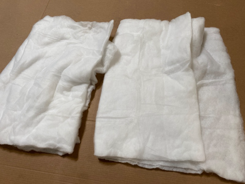 Photo 1 of 2.62 x 7.87 Ft Fake Snow Blanket, Thickened Fluffy Christmas Artificial Snow Cover Roll Winter Decor for Christmas Trees Village Craft Snowballs Photo Prop(2pack, Snow Blanket)