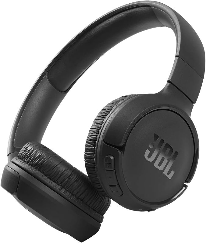 Photo 1 of JBL Tune 510BT - Bluetooth headphones with up to 40 hours battery, microphone for call, foldable and comfortable, Android and iOs compatible (Black)