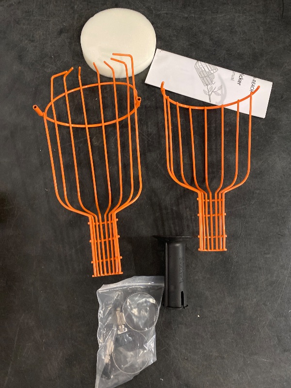 Photo 1 of Home-X Fruit Picker Basket - Sturdy Fruit Tree Picker Tool with Adjustable Knob - Apple Picker Fruit Grabber Reach Tool for Orange, Avocado, Peach, Pear and Lemon (Pole not Included)