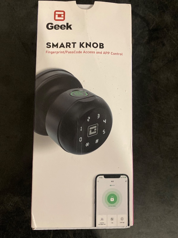 Photo 1 of GeekTale Smart Door Knob with Keypad, Smart Door Lock Fingerprint Door Lock with Keypad, App Control, Great Door Lock for Bedrooms,Cloakroom, Apartments Offices,Hotels,Airbnb