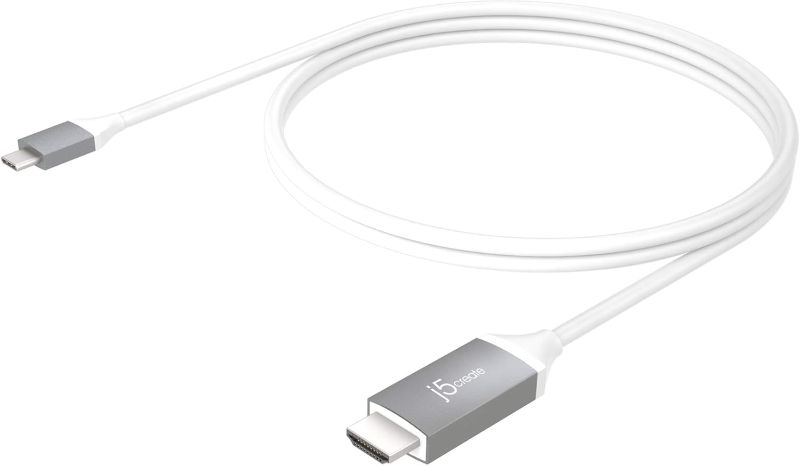 Photo 1 of j5create USB Type C to 4K@60Hz HDMI 6ft Cable with HDMI ATC Certificate,Compatible with Thunderbolt 3/4, MacBook Pro/Air, iPad Pro, iPad Air 4, ChromeBook and More (JCC153G)