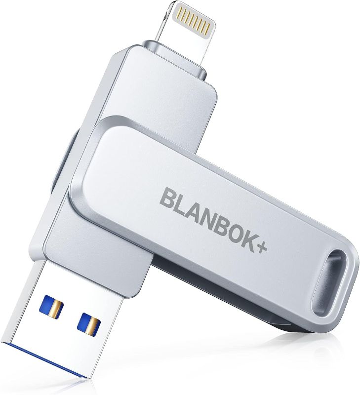 Photo 1 of MFi Certified Flash Drive 256GB for iPhone USB Memory Stick Thumb Drives High Speed USB Stick,Photo Stick External Storage for iPhone/iPad/Android/PC
