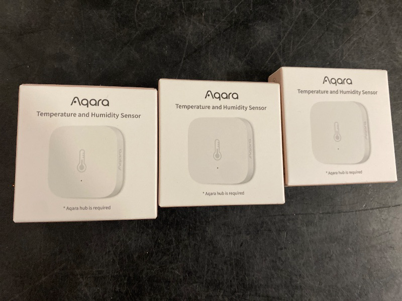 Photo 1 of Aqara Zigbee Temperature and Humidity Sensor, Wireless Thermometer Hygrometer for Home Automation, Remote Monitoring, Aqara Hub Required, Compatible with Apple HomeKit, Alexa, Works with IFTTT