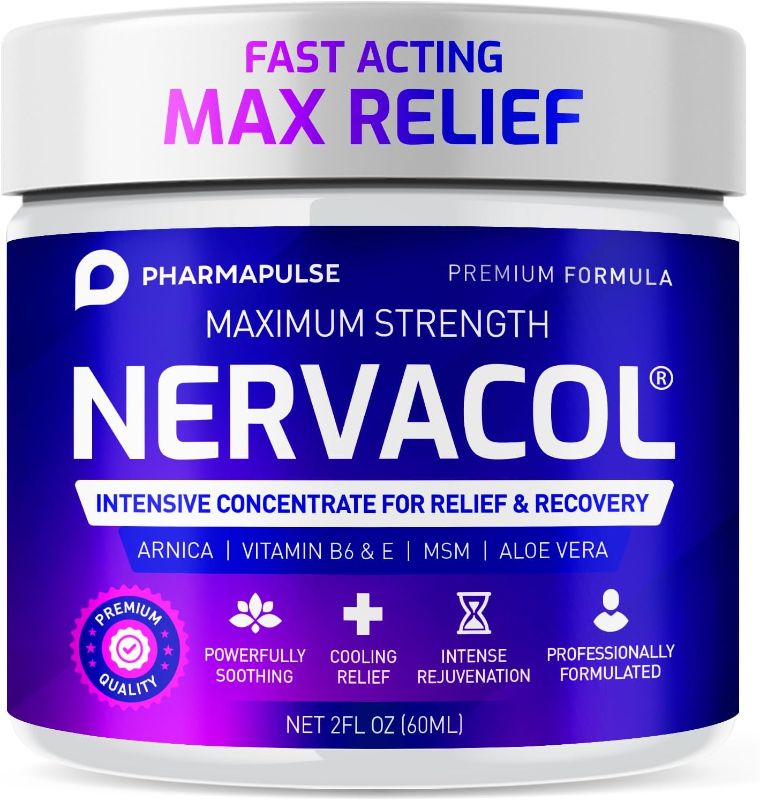 Photo 1 of Pharmapulse Neuropathy Nerve Relief Cream – Maximum Strength for Feet, Hands, Legs, Toes, Lower Back - Alpha Lipoic Acid, Arnica, Vitamin B6, Aloe Vera, MSM - Effective Soothing