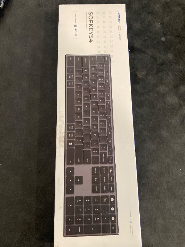Photo 1 of Sofkeys4 Wireless Bluetooth Dual Mode 3 Key Zone Keyboard Office Home Keyboard Silent 110 Keys Compatibility for PC Computer Ipad