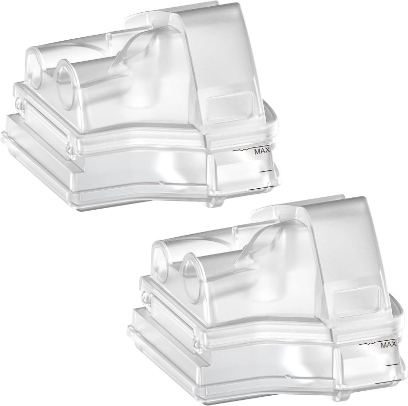 Photo 1 of 2 Packs Replacement Cleanable Water Chamber 37299 for AirSense 10 & AirCurve 10, Perfect Fit & Reliable Seal Water Tub for Durable Use, Great-Value Replacement Supplies by Everness