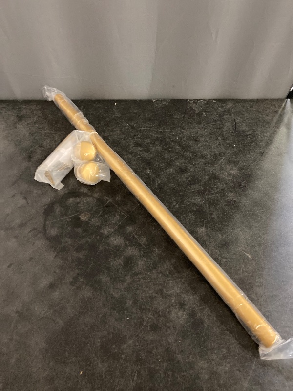 Photo 1 of  1-Inch Diameter Prima Single Window Treatment Curtain Rod, 28-Inch to 48-Inch, Gold