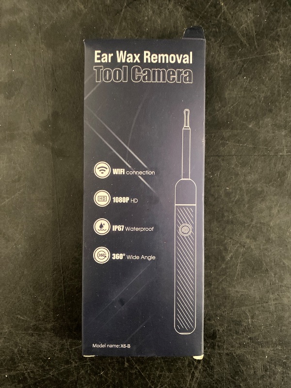 Photo 1 of Ear Wax Removal - Earwax Remover Tool with 8 Pcs Ear Set - Ear Canal Cleaner with 1080P Camera - FSA HSA Eligible - Ear Cleaning Kit with 6 Ear Spoon - Ear Camera for iOS & Android (Black)