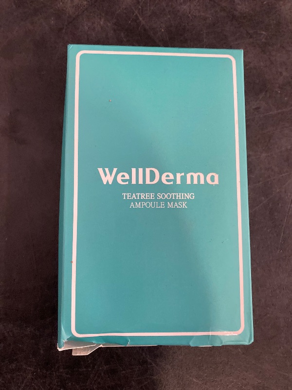 Photo 1 of WellDerma TeaTree Soothing Ampoule Mask Paper Box 25ml *10 pcs