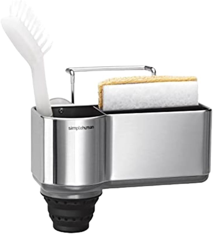 Photo 1 of simplehuman Sink Caddy Sponge Holder, Brushed Stainless Steel