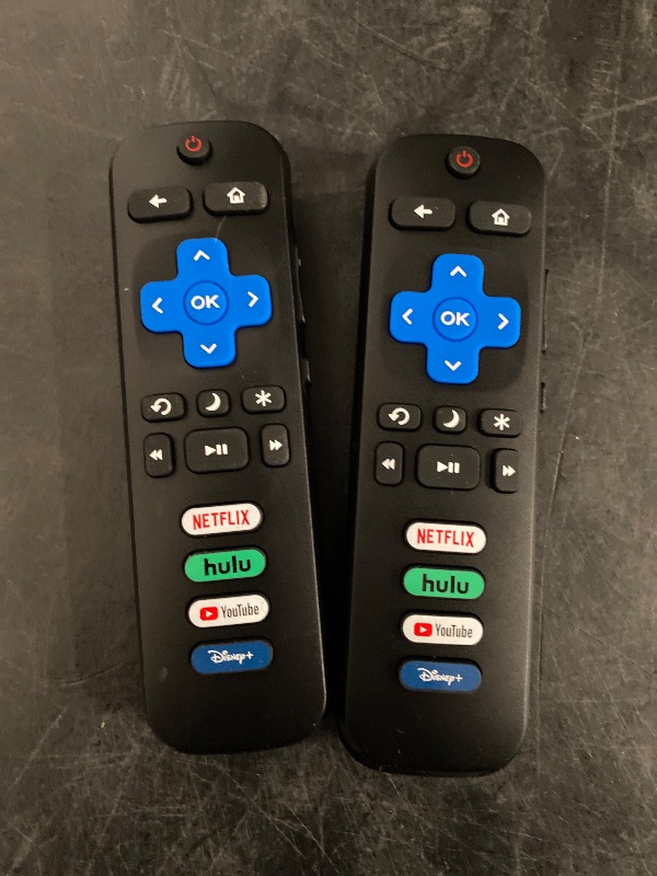Photo 1 of (Pack of 2) Replacement-Remote-Control for Roku-TV,Compatible for TCL Roku/Hisense Roku/Onn Roku/Philips Roku Smart TVs(Not for Roku Stick and Box)