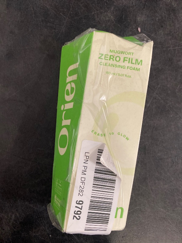 Photo 1 of Orien Mugwort Zero Film Cleansing Foam 5.07 fl.oz, 150ml Daily Makeup Blackhead Removal No pore clogging Korean skincare double cleansing