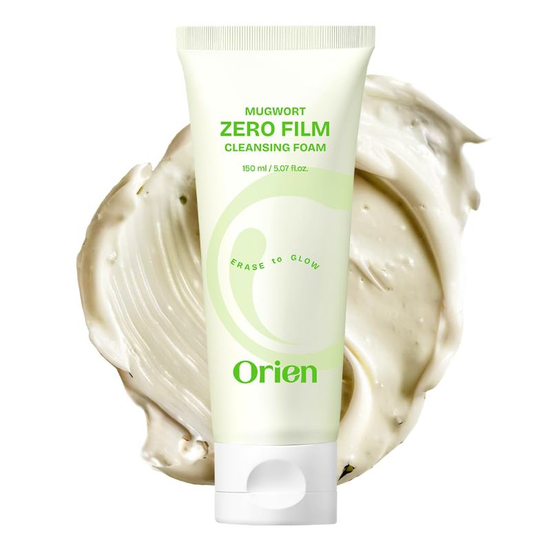 Photo 1 of Orien Mugwort Zero Film Cleansing Foam 5.07 fl.oz, 150ml Daily Makeup Blackhead Removal No pore clogging Korean skincare double cleansing