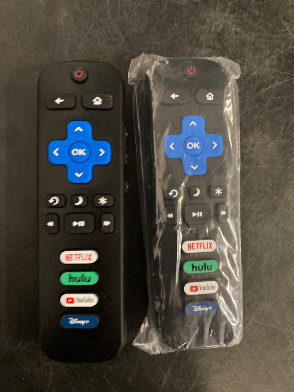 Photo 1 of (Pack of 2) Replacement-Remote-Control for Roku-TV,Compatible for TCL Roku/Hisense Roku/Onn Roku/Philips Roku Smart TVs(Not for Roku Stick and Box)