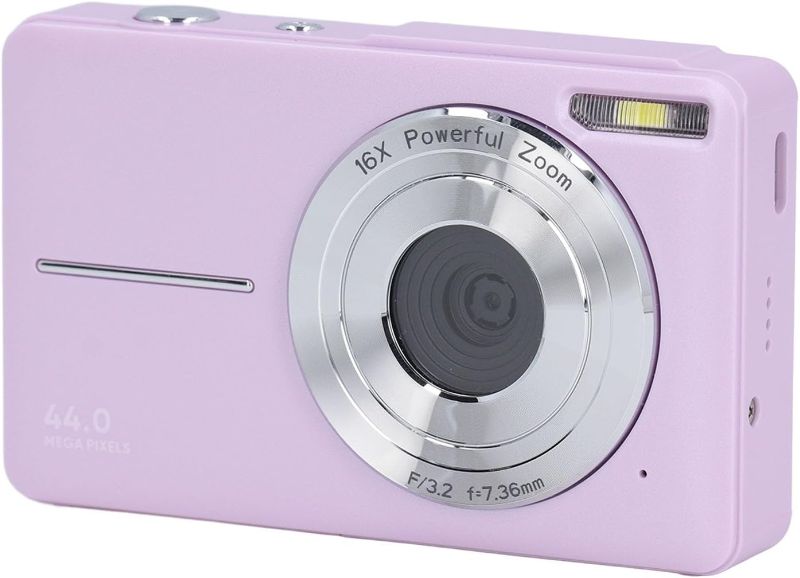 Photo 1 of Digital Camera, 16X Zoom Auto Focus Anti Shake Digital Camera with 2.5 Inch Display, 44MP 1080P HD Digital Point and Shoot Camera for Teens Students (US Plug)