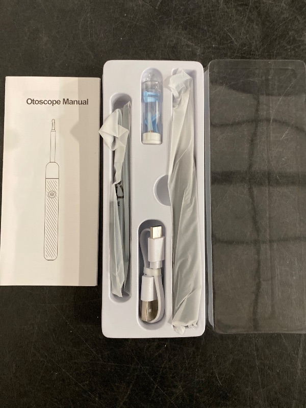 Photo 1 of Ear Wax Removal - Earwax Remover Tool with 8 Pcs Ear Set - Ear Canal Cleaner with 1080P Camera - FSA HSA Eligible - Ear Cleaning Kit with 6 Ear Spoon - Ear Camera for iOS & Android (Midnight Blue)