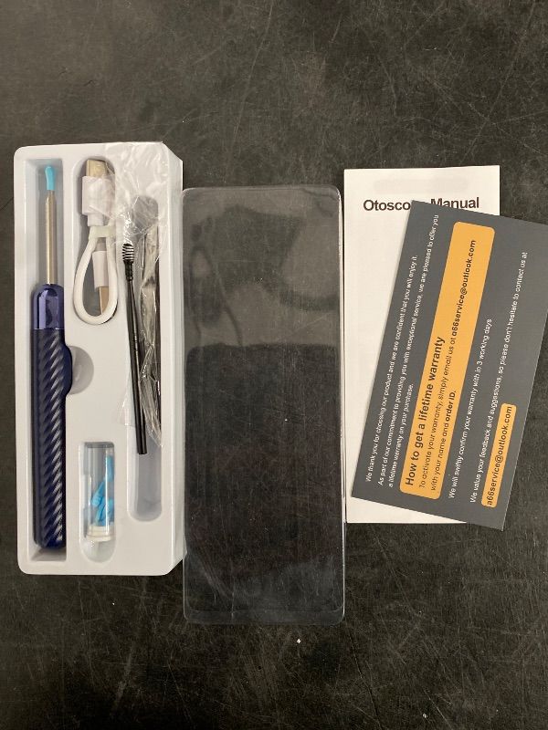 Photo 1 of Ear Wax Removal - Earwax Remover Tool with 8 Pcs Ear Set - Ear Canal Cleaner with 1080P Camera - FSA HSA Eligible - Ear Cleaning Kit with 6 Ear Spoon - Ear Camera for iOS & Android (Midnight Blue)