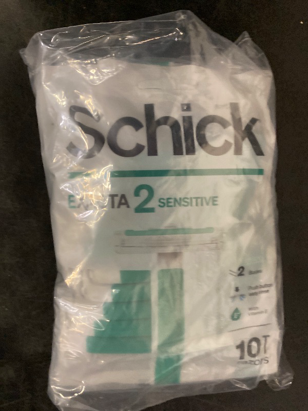 Photo 1 of 2 Pack Schick Exacta2 Sensitive Disposable Razor, 10 Count(Pack of 2)